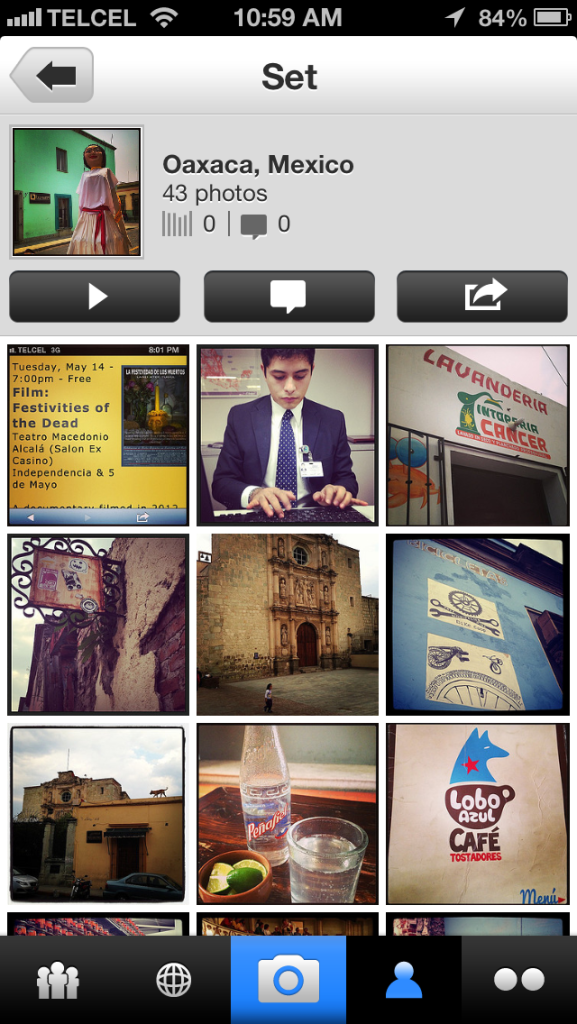 My Oaxaca set in the Flickr iPhone app
