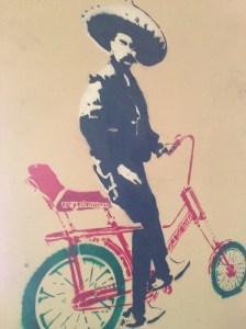 Revolutionary art in Lobo Azul Café