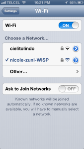 wifi signal on my iPhone