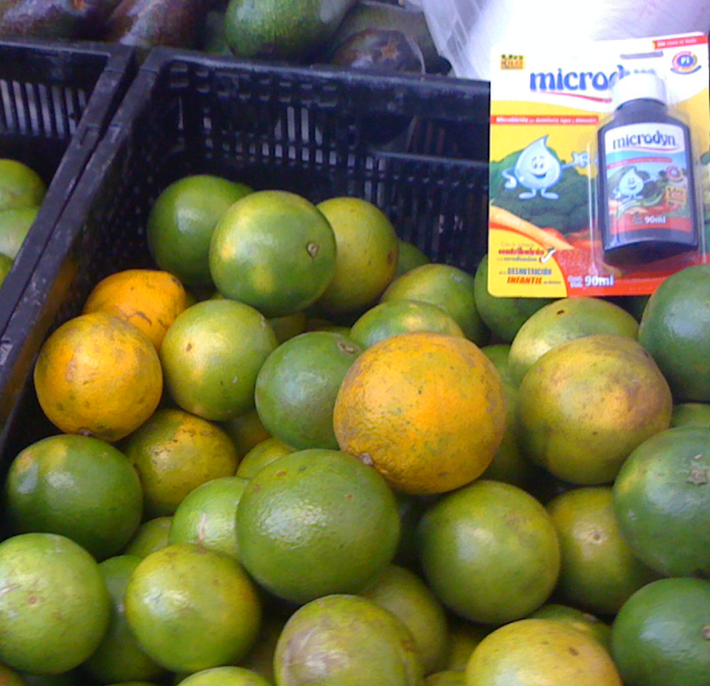 Microdyn for sterilizing produce