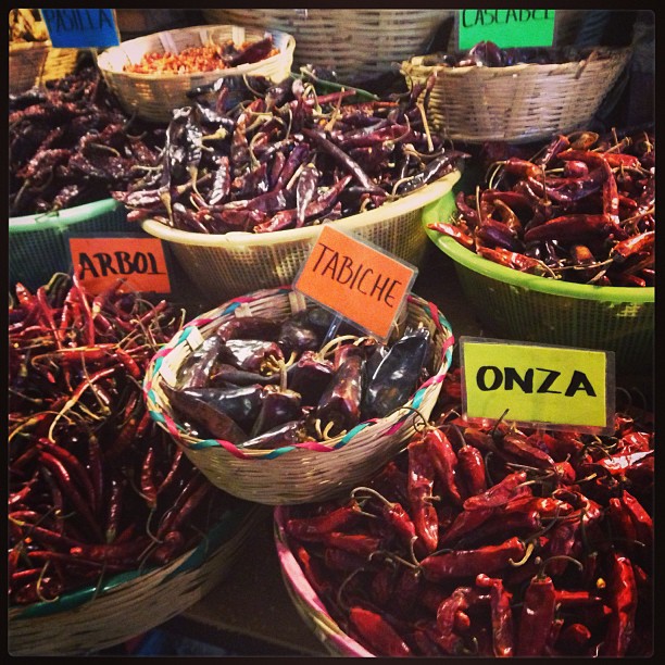 So many varieties of chiles!