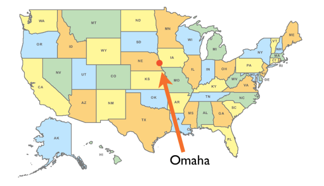 Location of Omaha