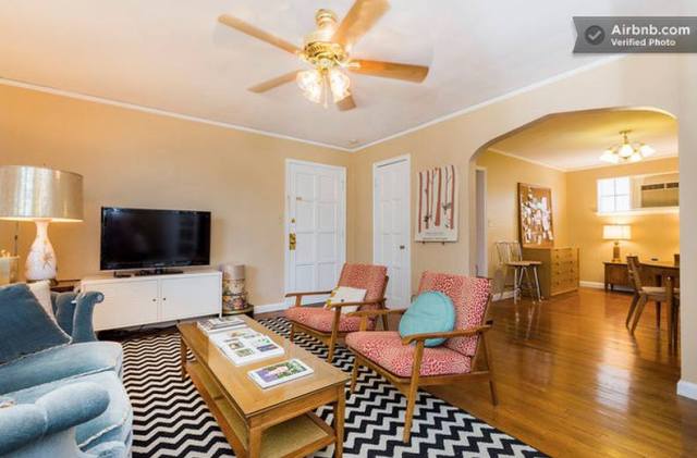 An Airbnb apartment I stayed in in Omaha for a few days.