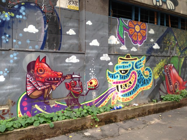 outside the warehouse