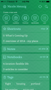 Evernote for iPhone