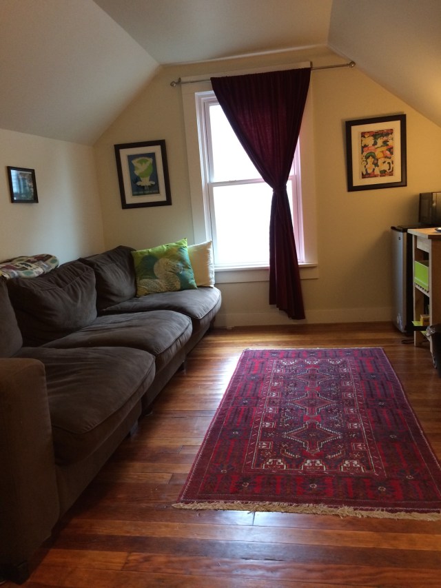 Airbnb apartment in Portland for the month of April.