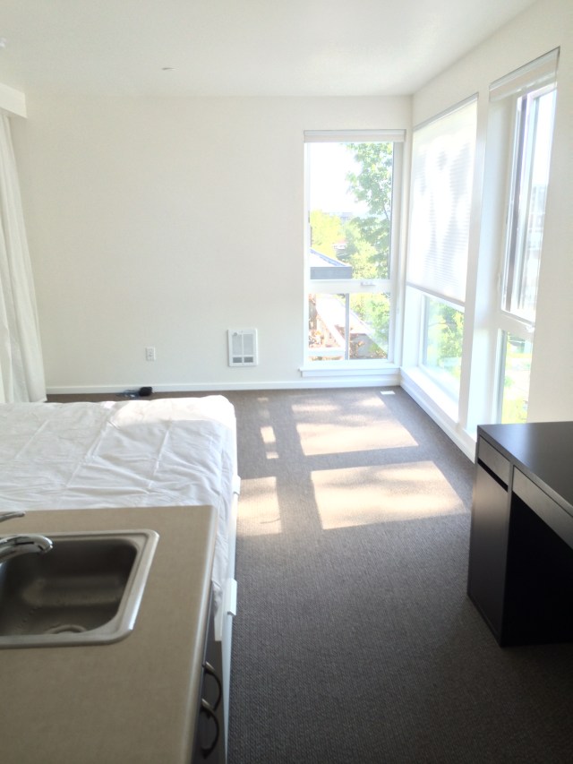 Micro apartment with sunlight