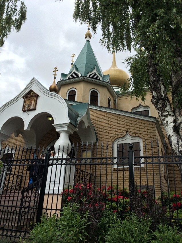 A pretty Russian church in my neighborhood.