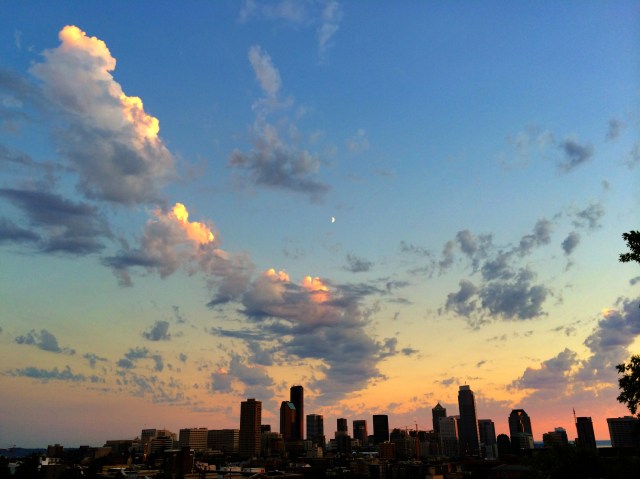 Sunset from my roof deck.