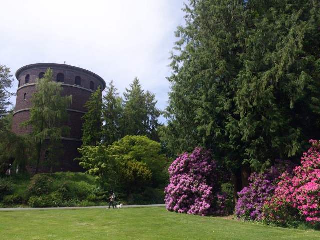 Water tower in Volunteer Park.
