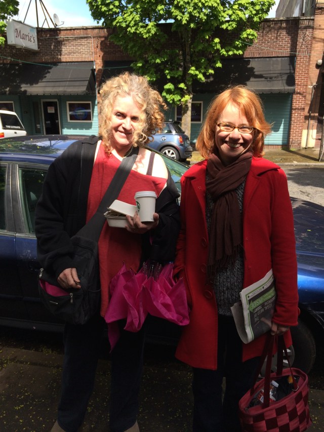 Marla (David's sister) and Evelyn in Portland.