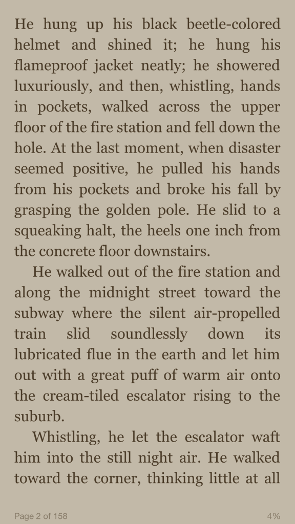 sample page from a book in the Kindle app