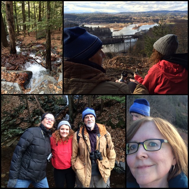Winter hiking near Brattleboro.