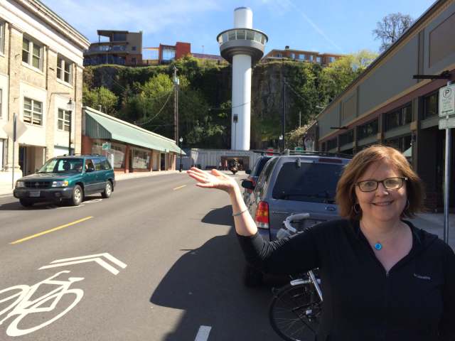 Me on the bike ride to Oregon city.