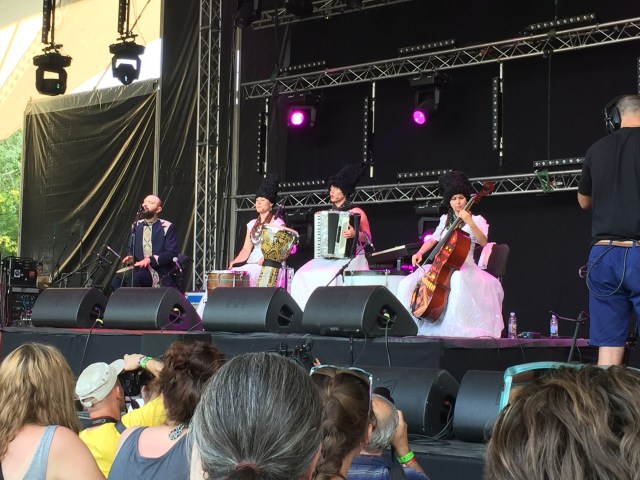 DakhaBrakha on stage at Sziget festiva