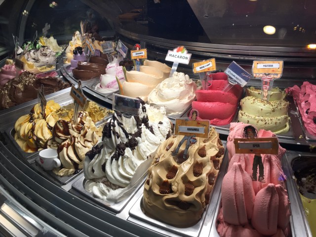 Fancy gelato flavors.