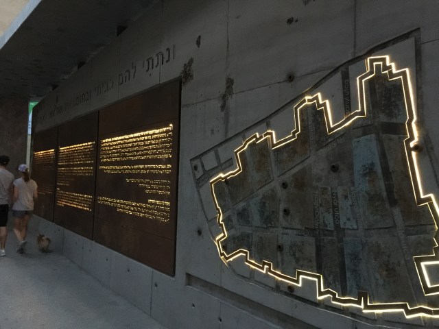 Wall display at the former Jewish Ghetto in Budapest.