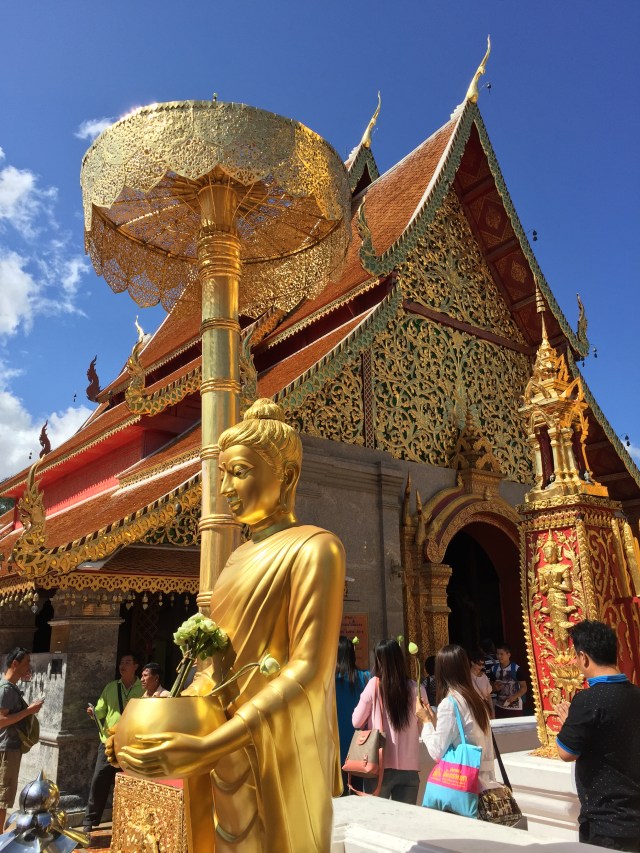 Beautiful temples at Wat Doi Suthep