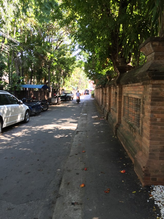 A quiet street in the old city.